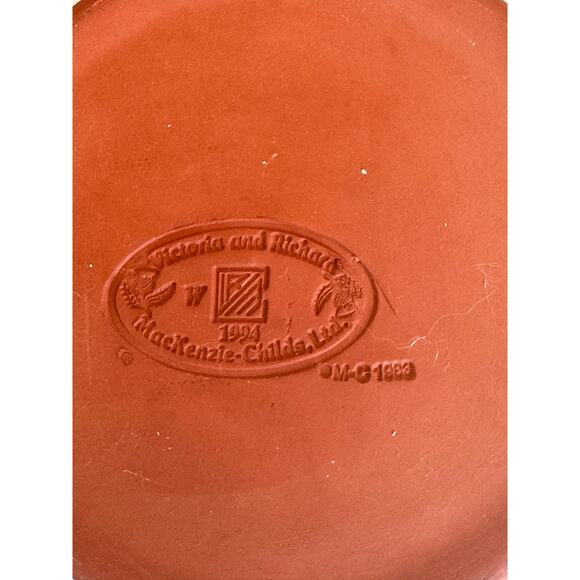 MacKenzie-Childs Vintage Brittany Dessert Plate 8.5” - Picture 5 of 8